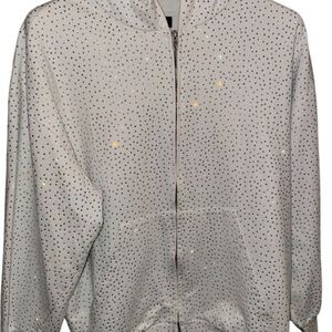 Balenciaga White Rhinestone Jacket